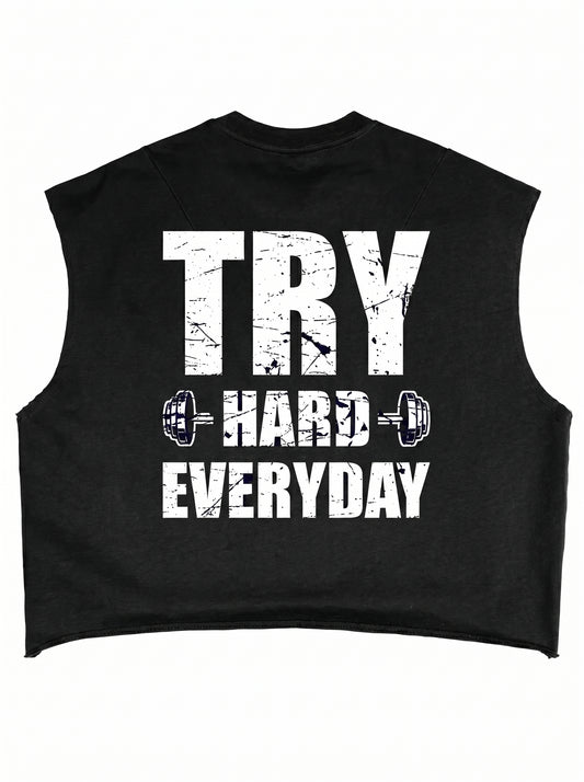 KILLERCLAW Cropped TRY HARD EVERYDAY Shirt