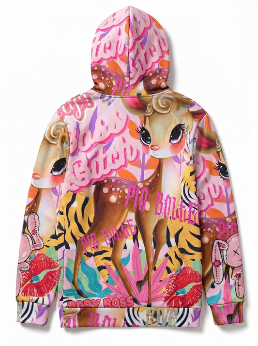 Pullover Hoodie sweet Bambii kiss💋