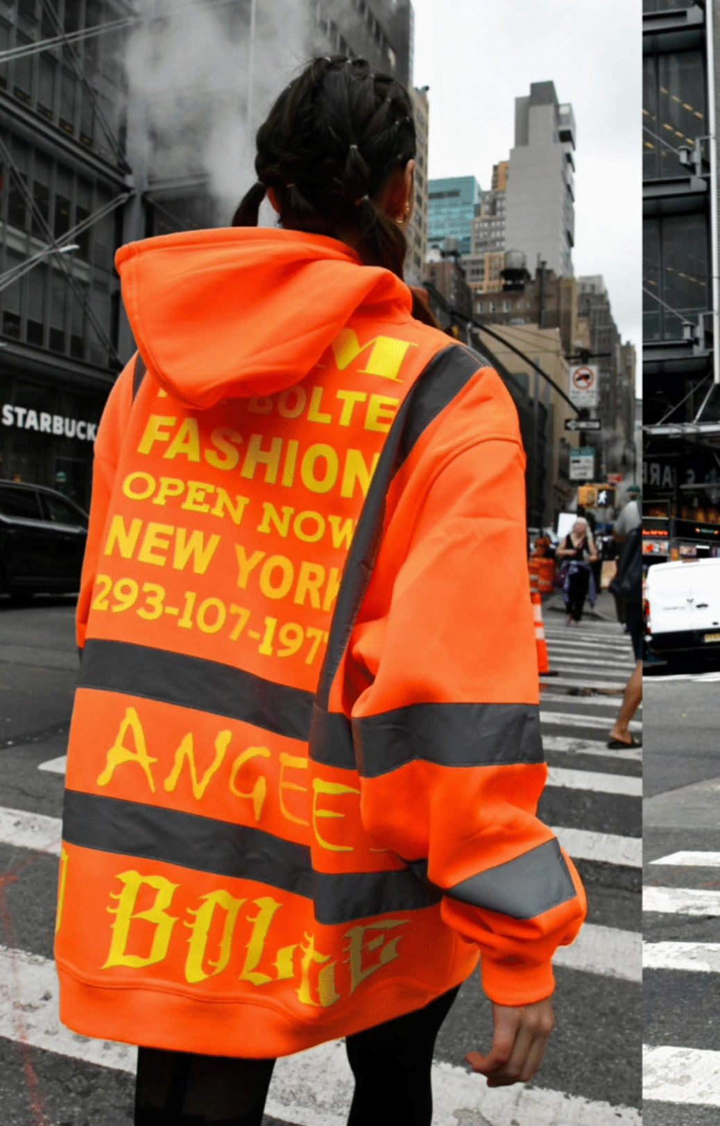 Hoodie construction Worker orange