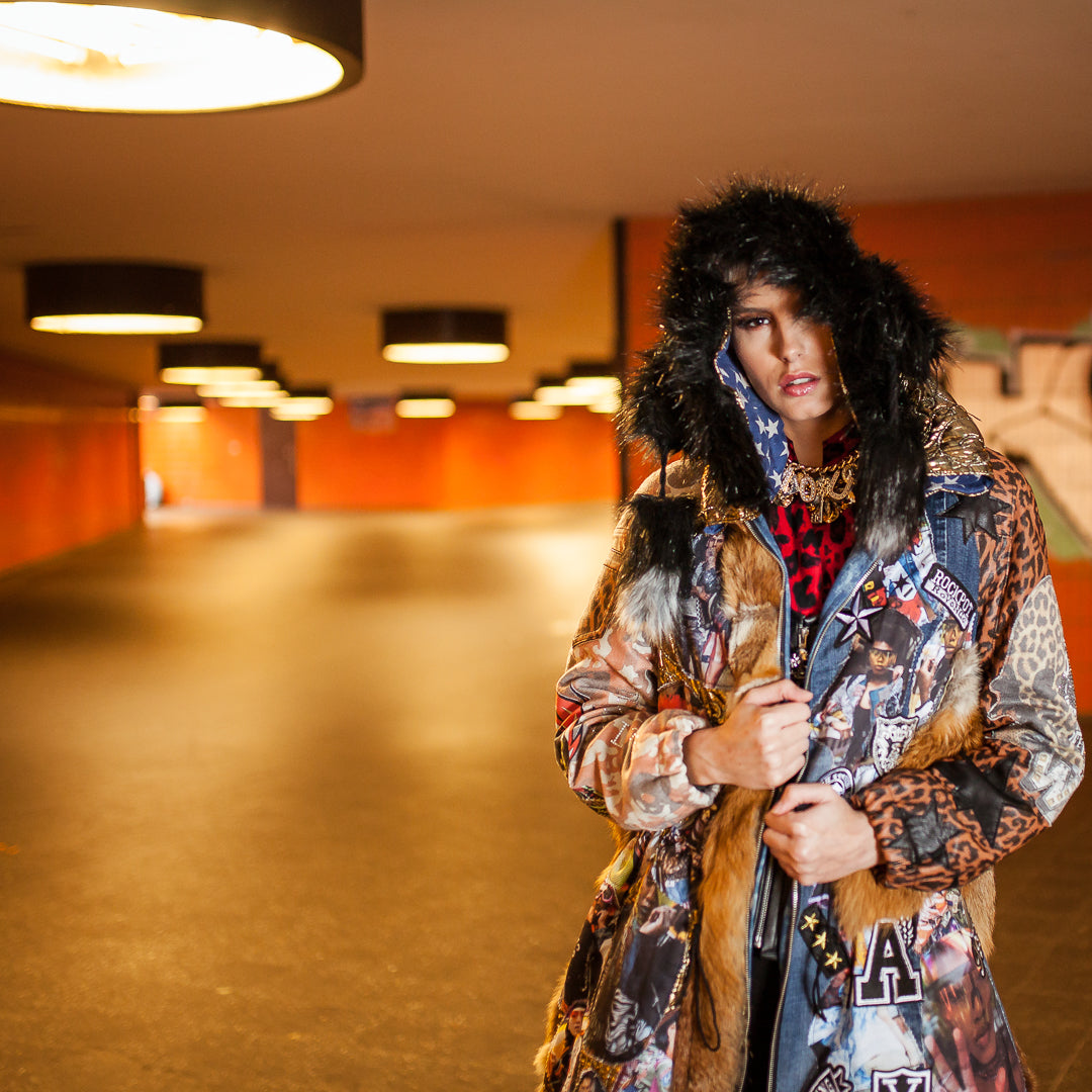 PIA BOLTE® fur COAT A-STAR - PIA BOLTE® COUTURE
