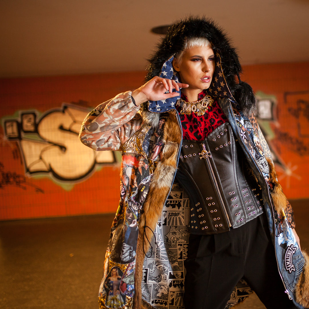 PIA BOLTE® fur COAT A-STAR - PIA BOLTE® COUTURE