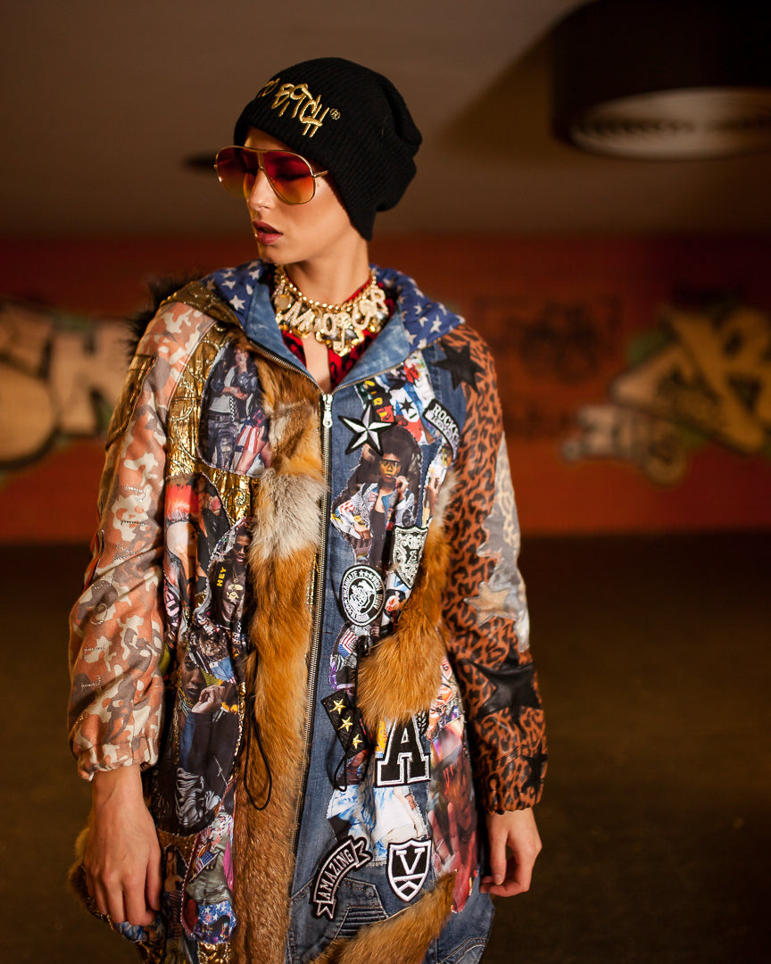 PIA BOLTE® fur COAT A-STAR - PIA BOLTE® COUTURE