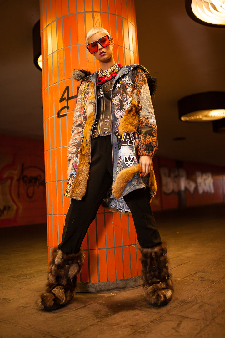 PIA BOLTE® fur COAT A-STAR - PIA BOLTE® COUTURE