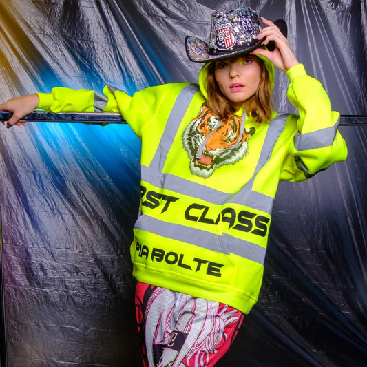 Hoodie construction Worker neon yellow