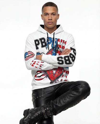 PIA BOLTE® Hoodie white party - PIA BOLTE® COUTURE