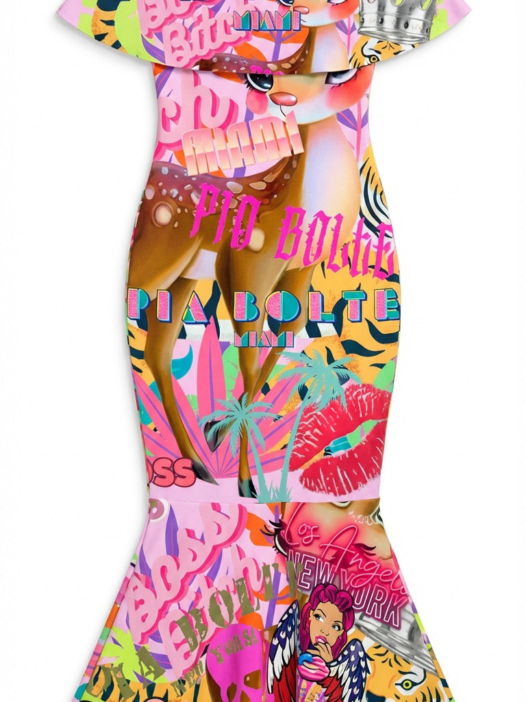 PIA BOLTE® Kleid - Miami colorful👌👌👌