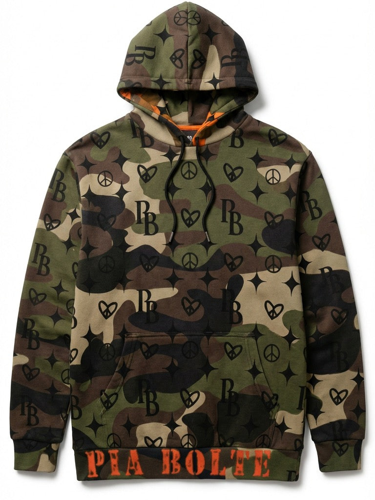 PIA BOLTE® Hoodie – CAMOUFLAGE EAGLE unisex - PIA BOLTE® COUTURE