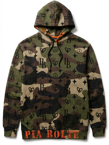 PIA BOLTE® Hoodie – CAMOUFLAGE EAGLE unisex - PIA BOLTE® COUTURE