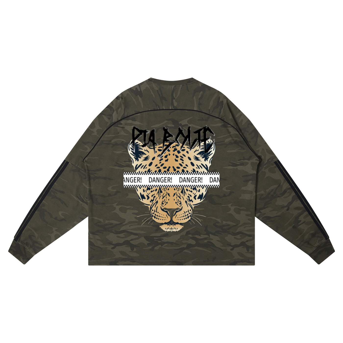 PIA BOLTE® NEON BULL LEOPARD CAMO RAGLAN LONGSLEEVE