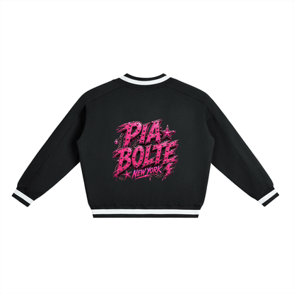 PIA BOLTE® WILD TIGER PINK V-NECK BOXY SWEATSHIRT