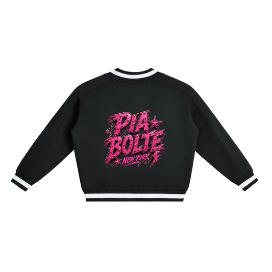 PIA BOLTE® WILD TIGER PINK V-NECK BOXY SWEATSHIRT