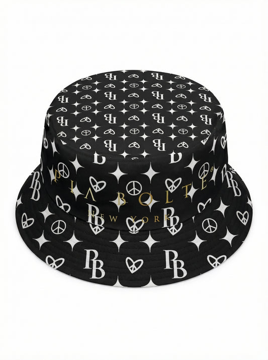 Bucket Hat black classic hologram ᴸᴵᴹᴵᵀᴱᴰ - PIA BOLTE® COUTURE
