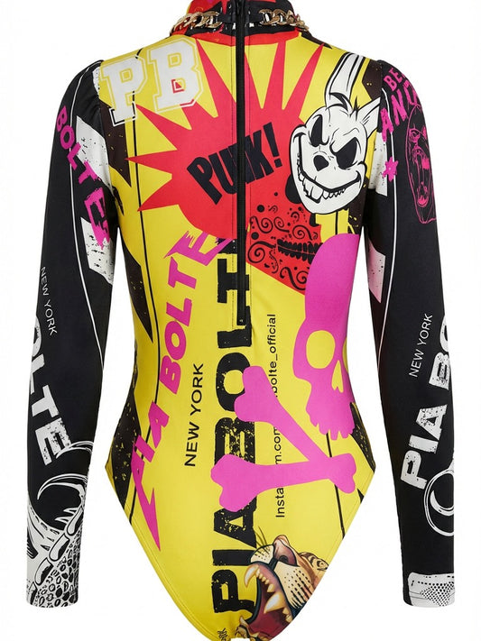 PIA BOLTE® Rockstar Bodysuit – Eagle Power Turtleneck - PIA BOLTE® COUTURE