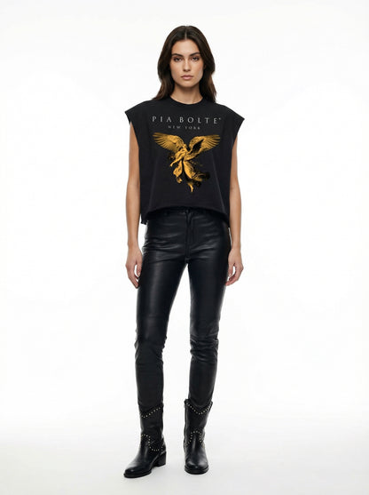 Boxy Tank Top New York Angel👌👌👌 unisex - PIA BOLTE® COUTURE