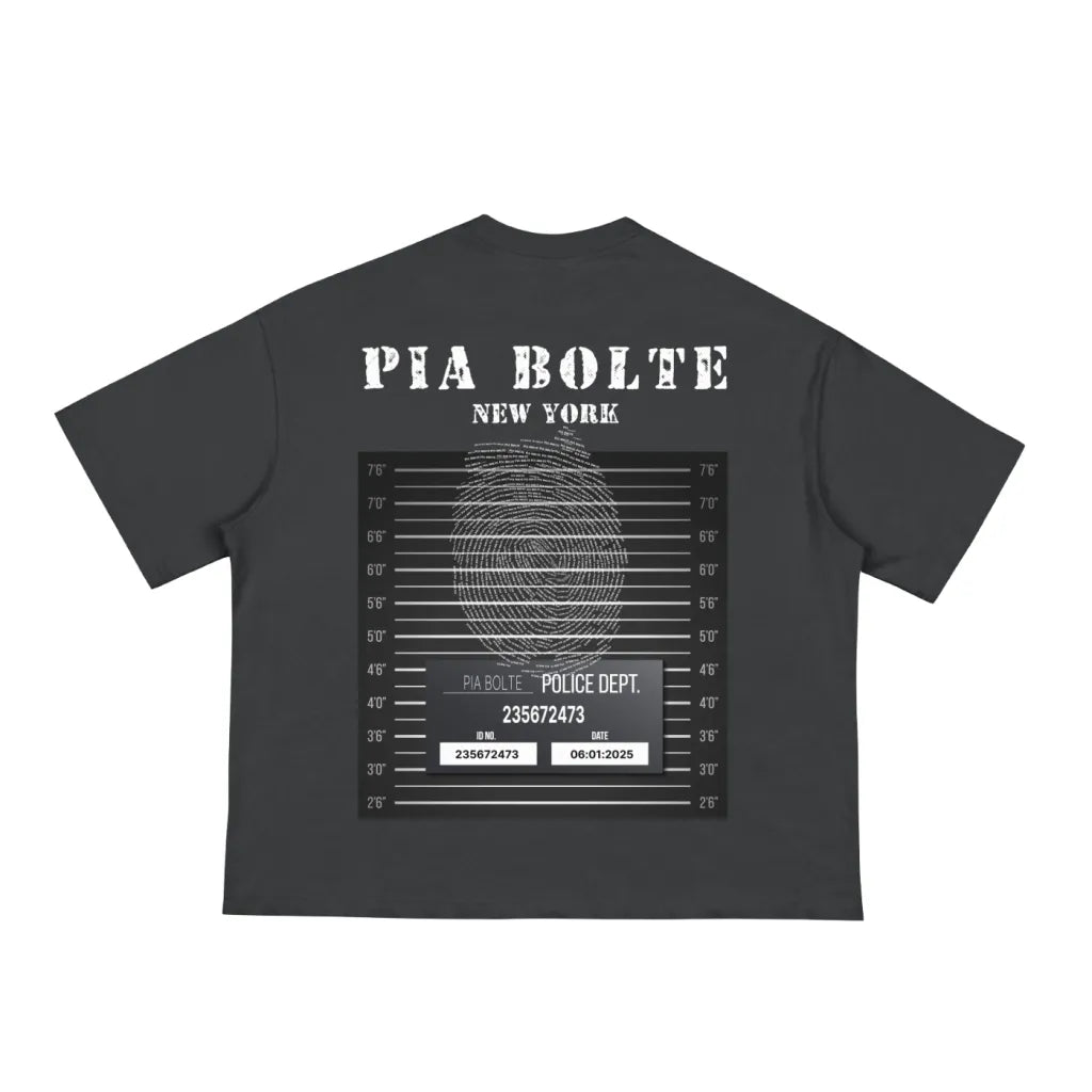 PIA BOLTE® Criminal Identity Tee – Shadow Grey