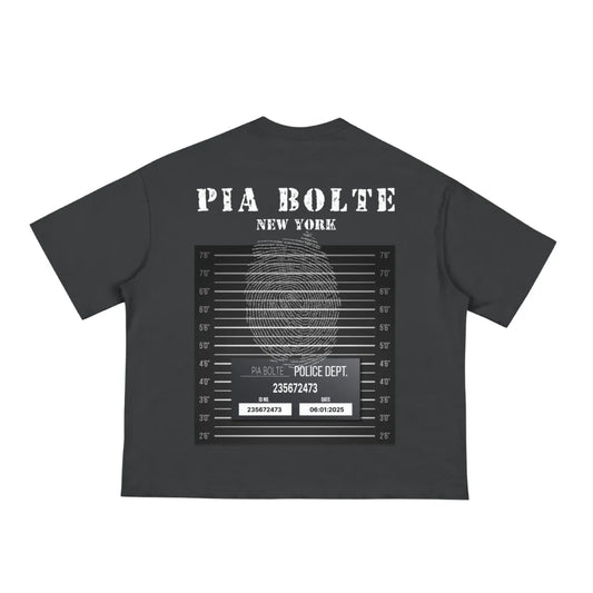 PIA BOLTE® Criminal Identity Tee – Shadow Grey