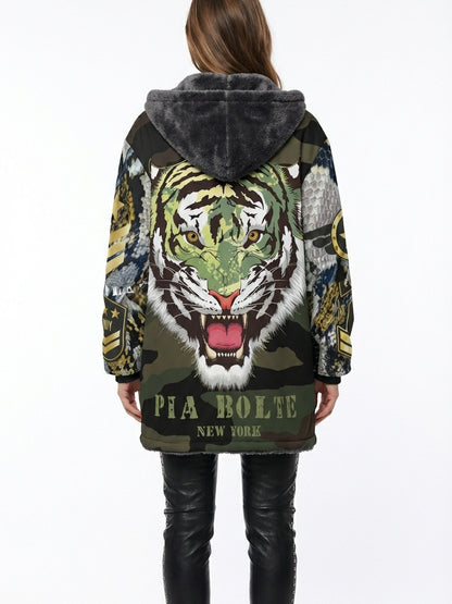 Hoodie jacket military TIGER (unisex) - PIA BOLTE® COUTURE