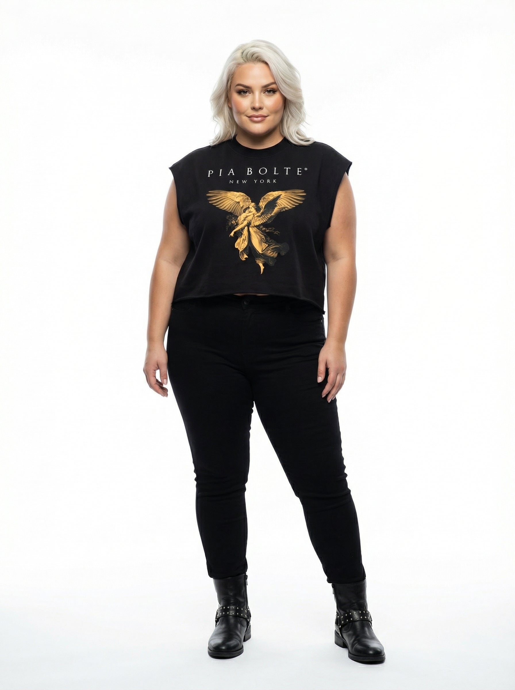 Boxy Tank Top New York Angel👌👌👌 unisex - PIA BOLTE® COUTURE