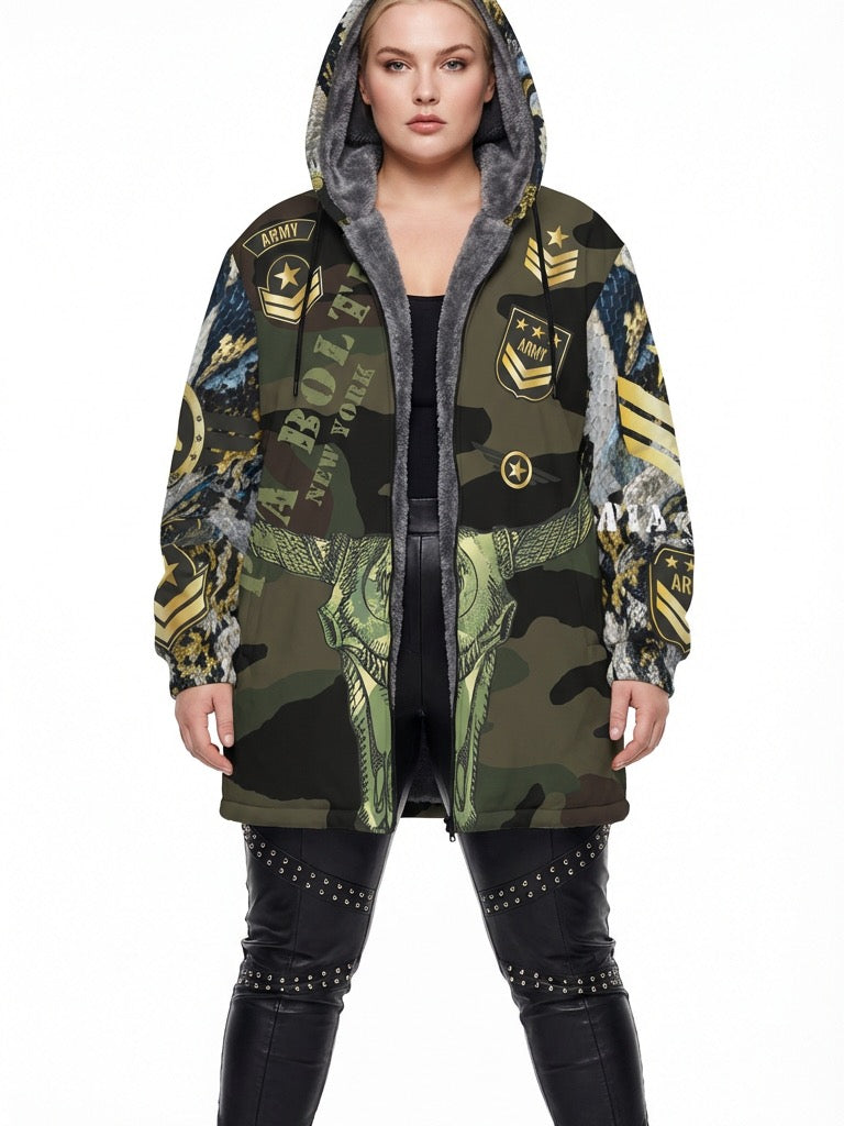 Hoodie jacket military TIGER (unisex) - PIA BOLTE® COUTURE