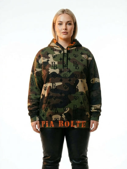 PIA BOLTE® Hoodie – CAMOUFLAGE EAGLE unisex - PIA BOLTE® COUTURE