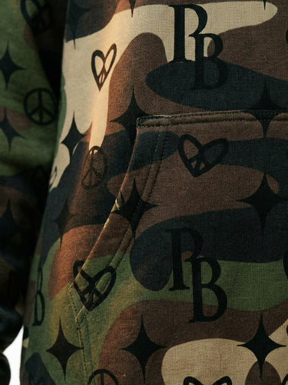 PIA BOLTE® Hoodie – CAMOUFLAGE EAGLE unisex - PIA BOLTE® COUTURE