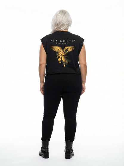 Boxy Tank Top New York Angel👌👌👌 unisex - PIA BOLTE® COUTURE