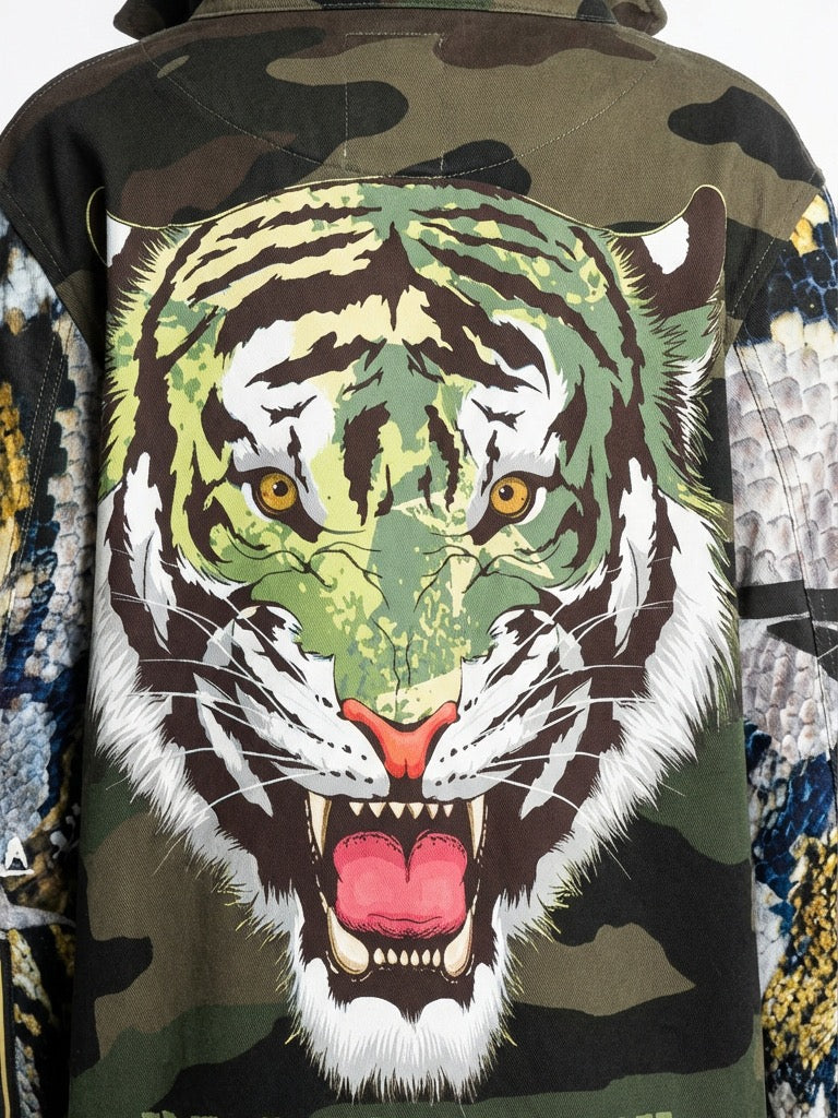 Hoodie jacket military TIGER (unisex) - PIA BOLTE® COUTURE