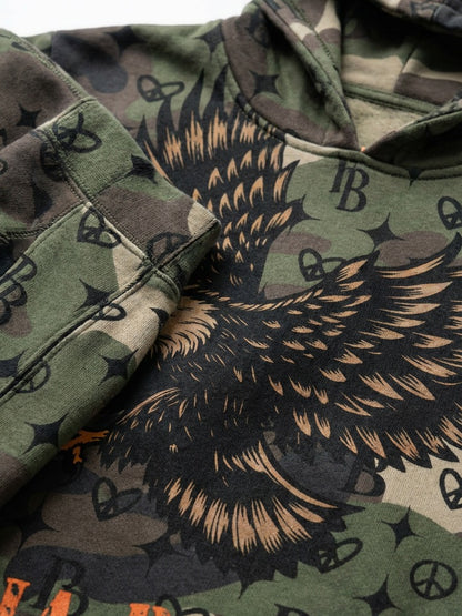 PIA BOLTE® Hoodie – CAMOUFLAGE EAGLE unisex - PIA BOLTE® COUTURE