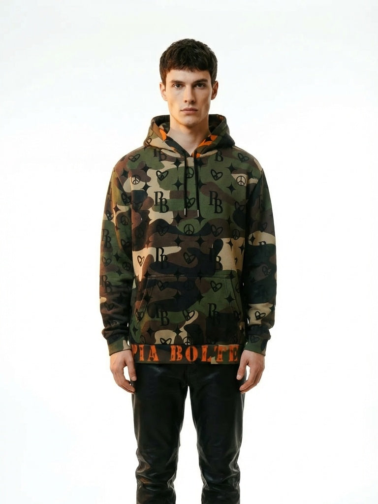 PIA BOLTE® Hoodie – CAMOUFLAGE EAGLE unisex - PIA BOLTE® COUTURE