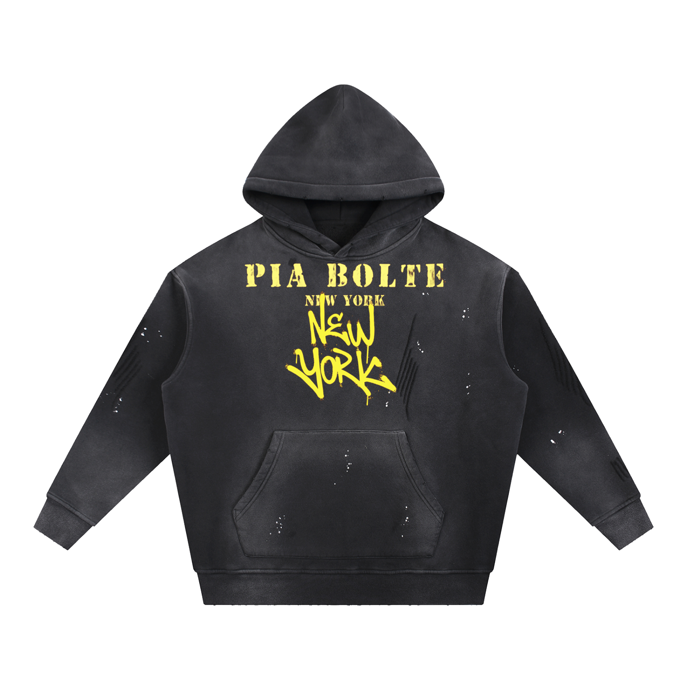 Fleece Hoodie NYC yellow 👍