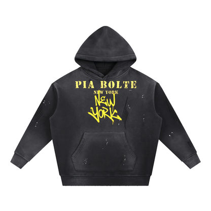 Fleece Hoodie NYC yellow 👍