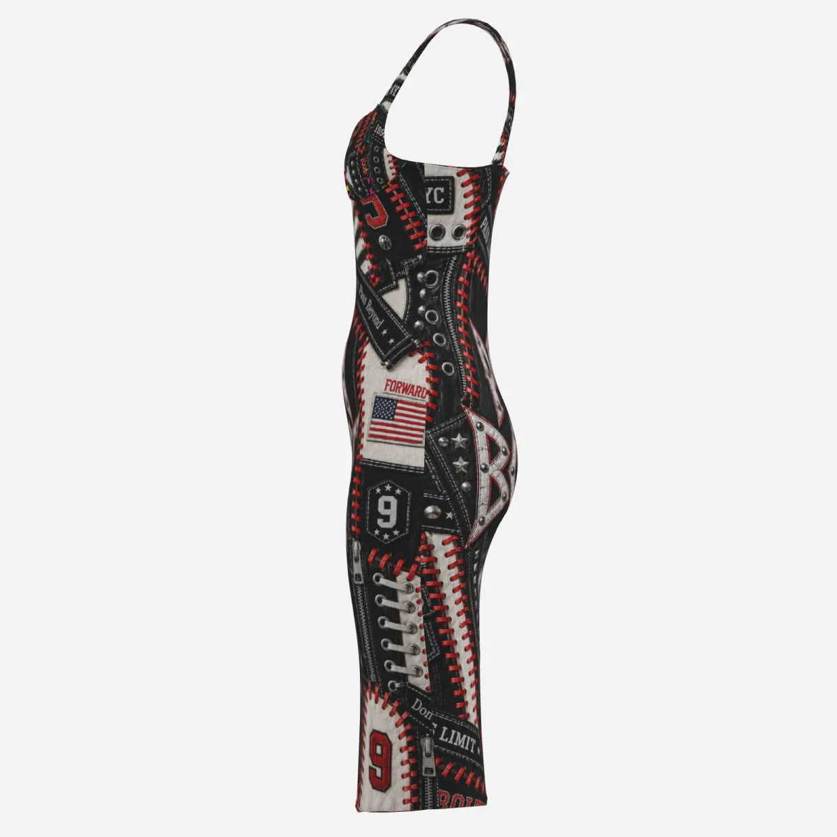 PIA BOLTE® Rebel Midi Dress – Street Couture Edition