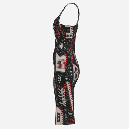 PIA BOLTE® Rebel Midi Dress – Street Couture Edition