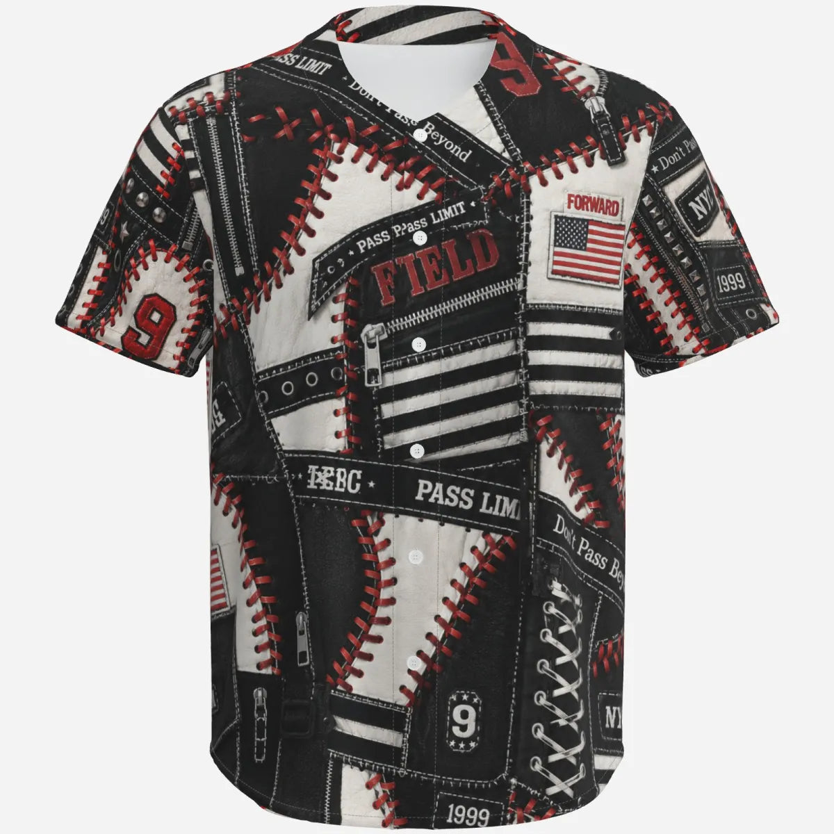 PIA BOLTE® Rebel Patch Baseball Jersey – Street Couture Edition