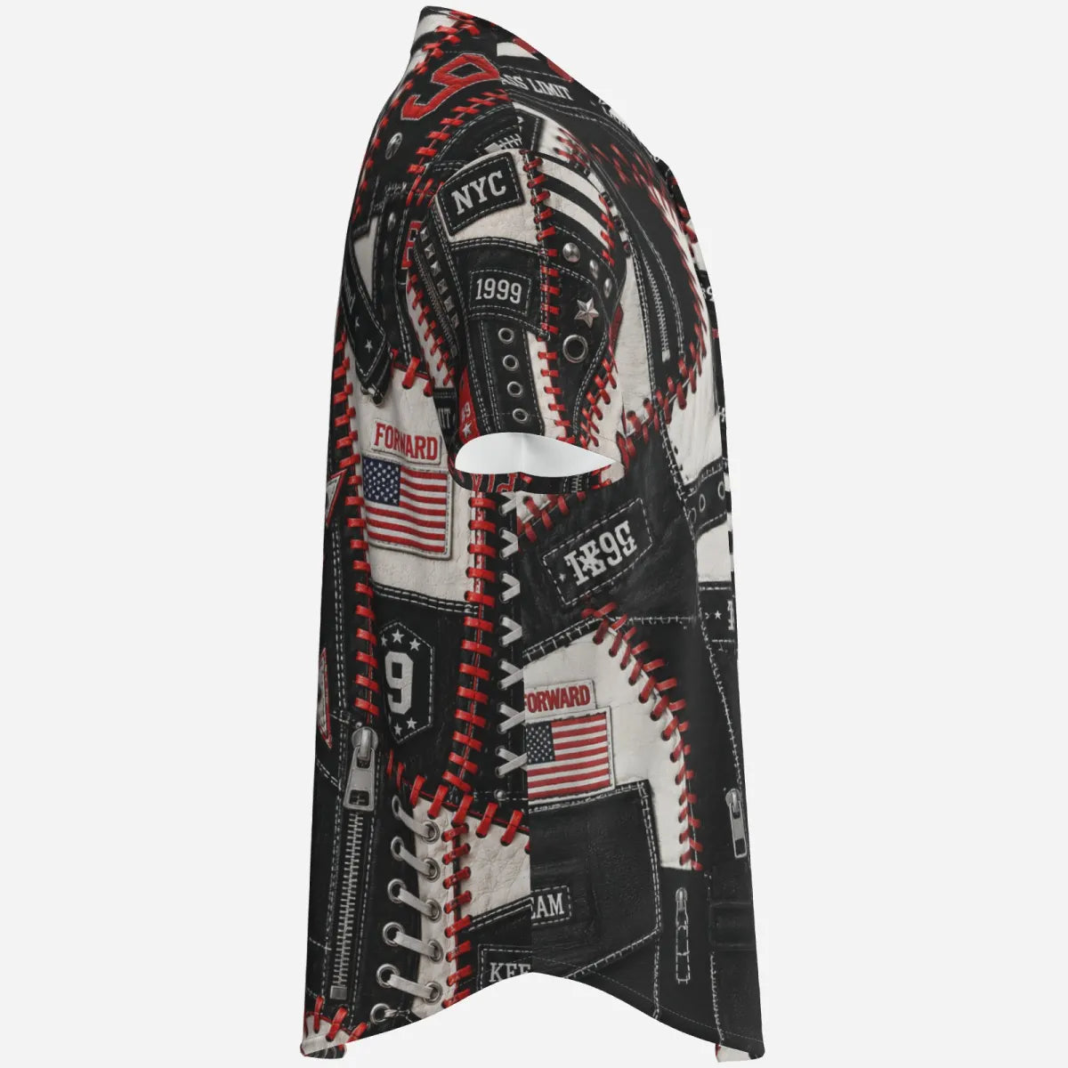 PIA BOLTE® Rebel Patch Baseball Jersey – Street Couture Edition