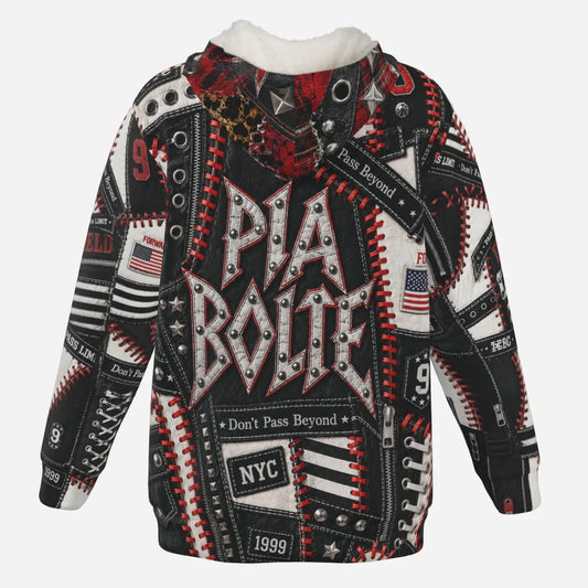 PIA BOLTE® Rebel Sherpa Zip Hoodie – Street Couture Edition unisex