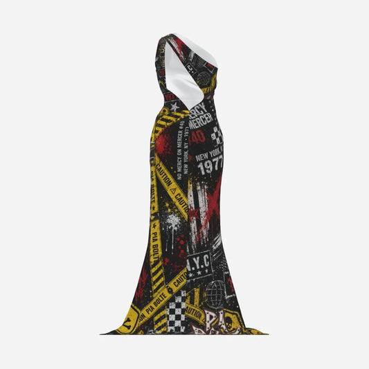 PIA BOLTE® Rebel Couture Maxi Dress – Street Art Edition - PIA BOLTE® COUTURE