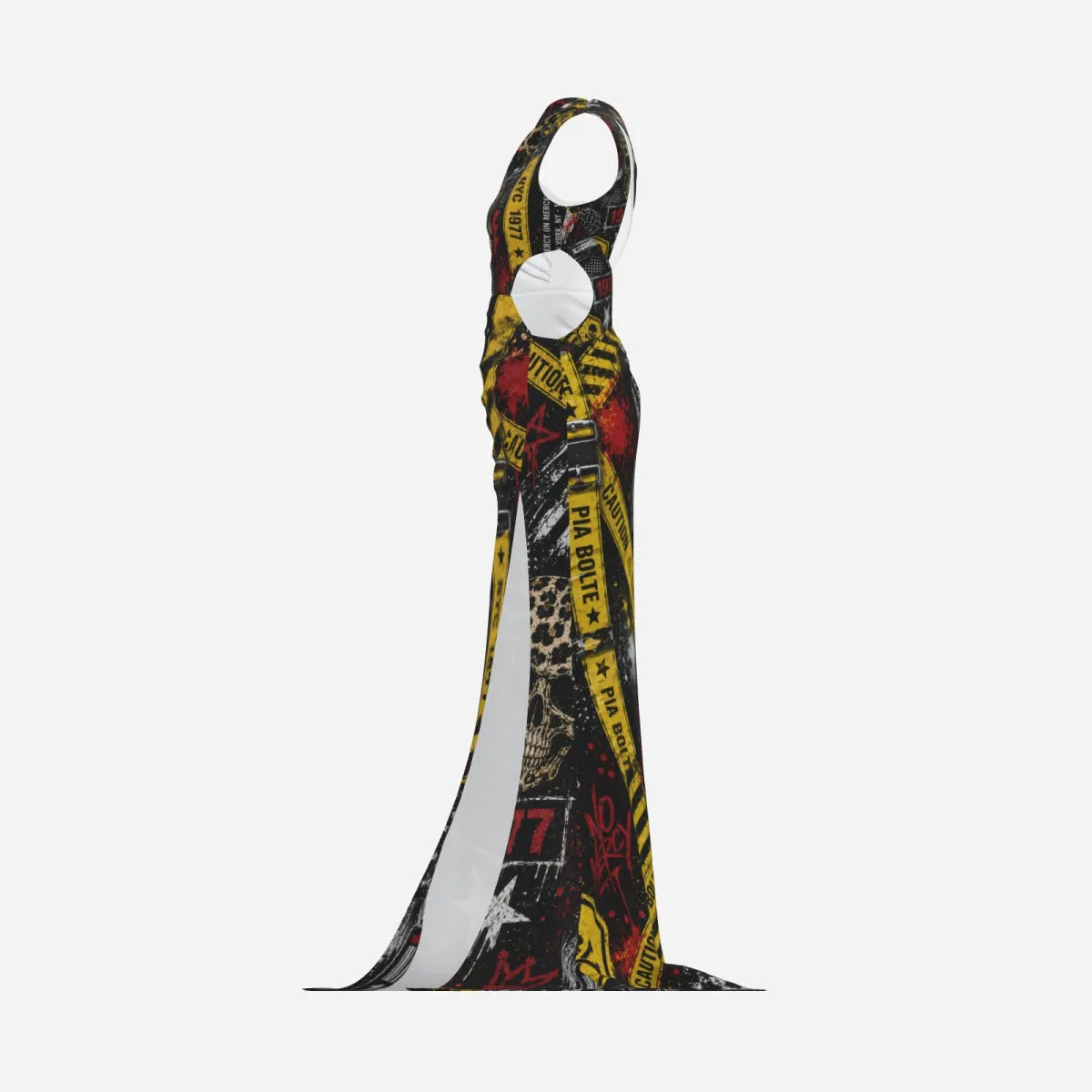 PIA BOLTE® Rebel Couture Maxi Dress – Street Art Edition