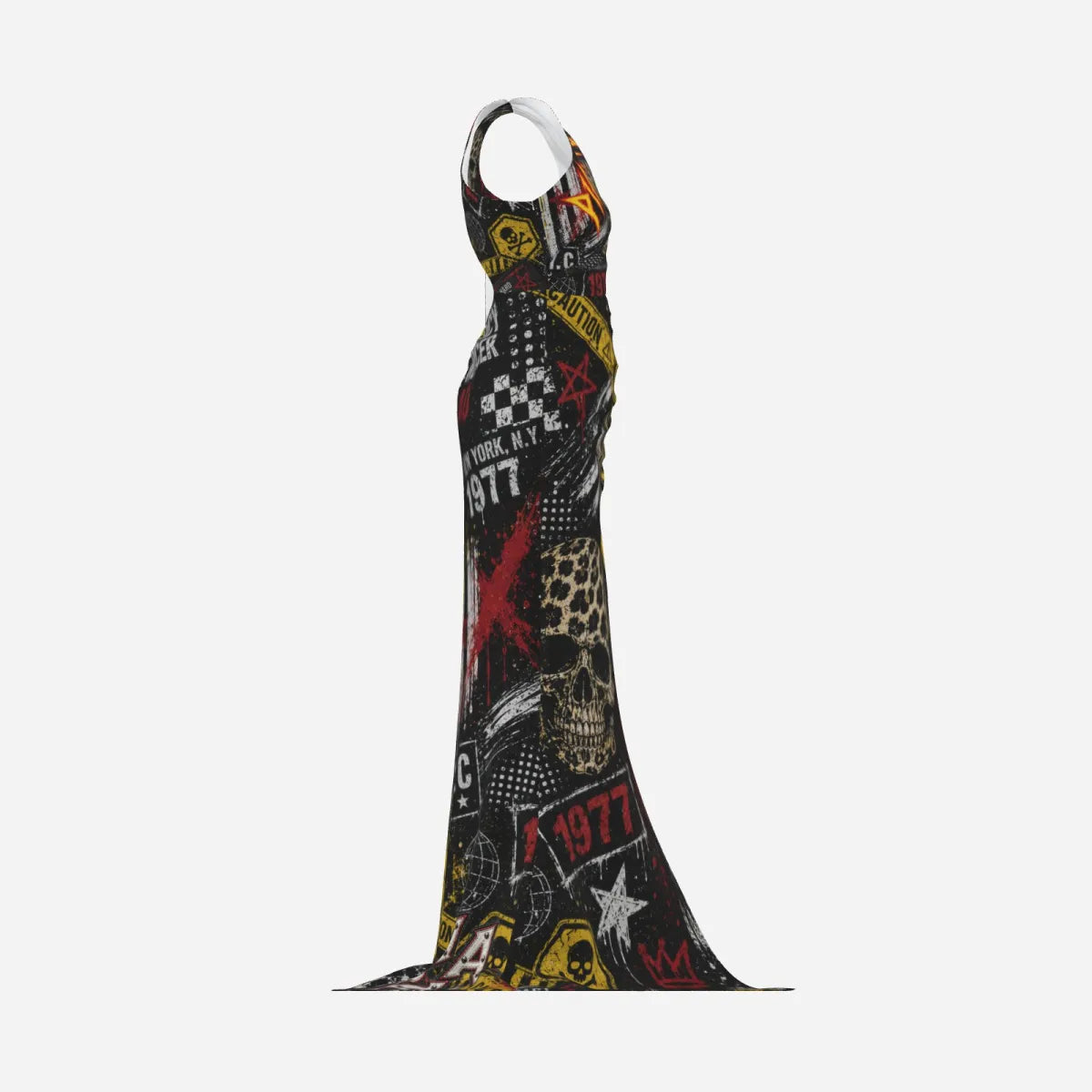 PIA BOLTE® Rebel Couture Maxi Dress – Street Art Edition