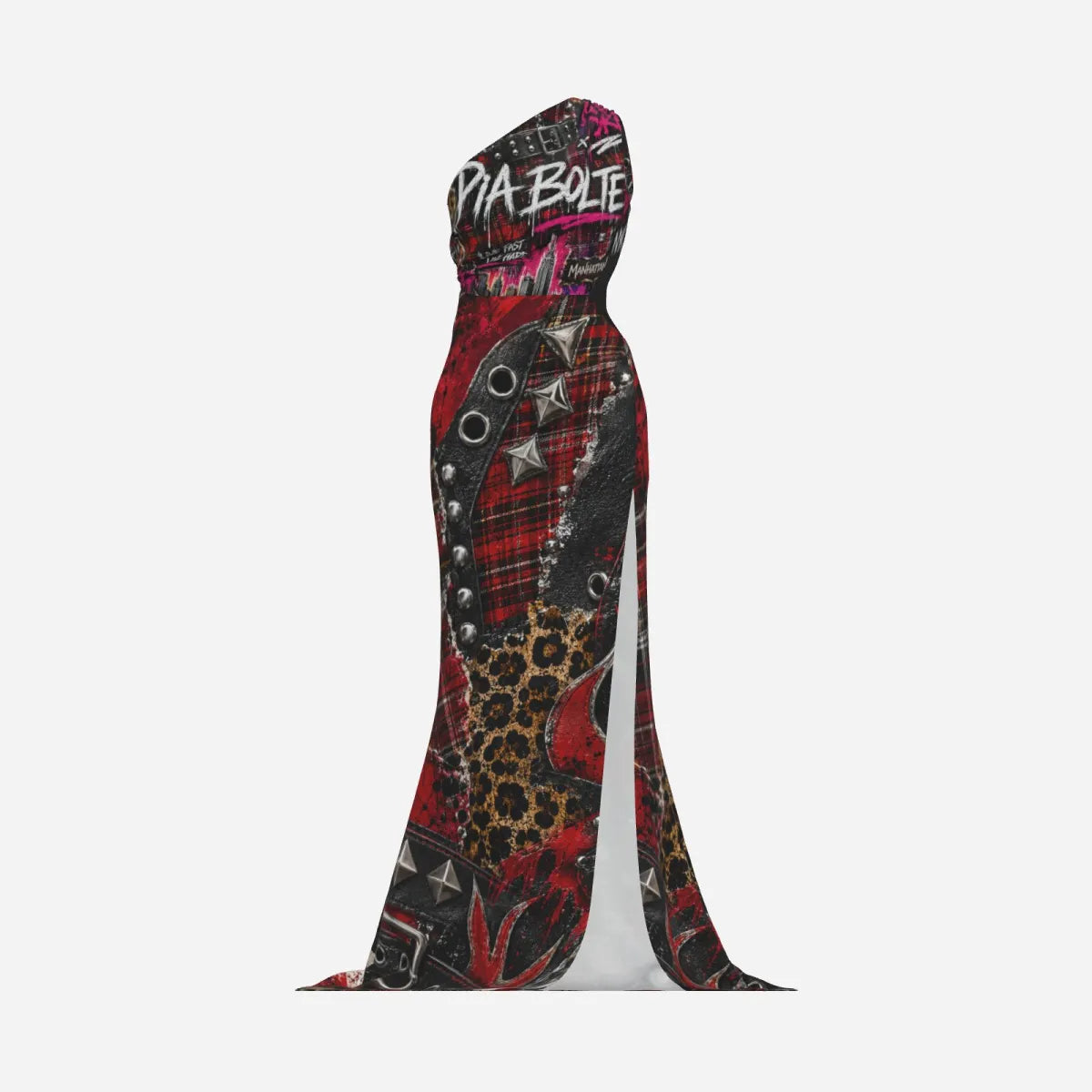 PIA BOLTE® Rebel Leopard Maxi Dress – Street Couture Edition