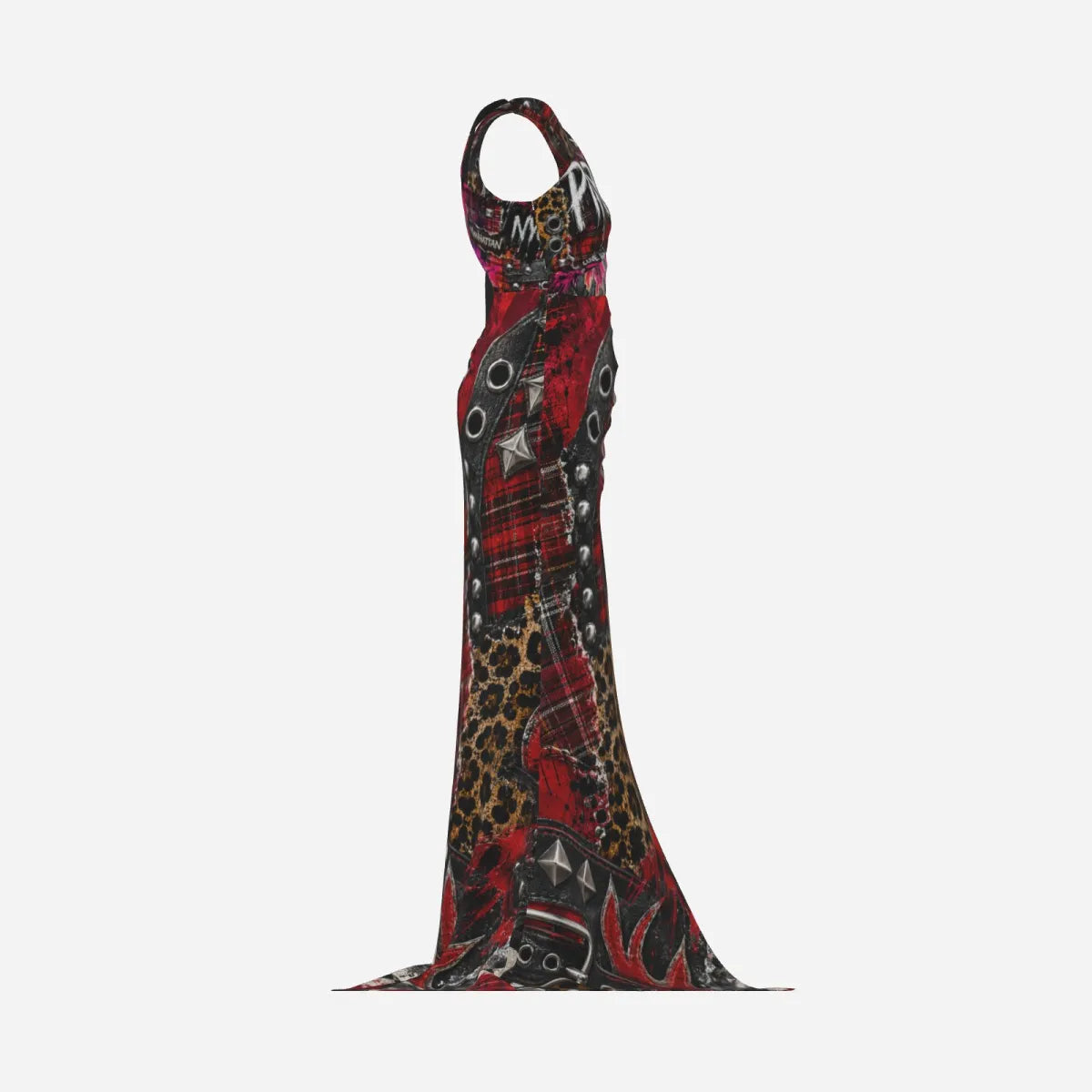 PIA BOLTE® Rebel Leopard Maxi Dress – Street Couture Edition