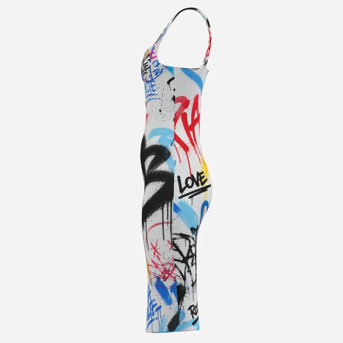 PIA BOLTE® Graffiti Bodycon Dress – Street Art Edition