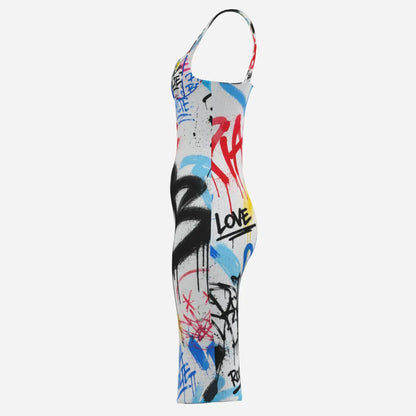 PIA BOLTE® Graffiti Bodycon Dress – Street Art Edition