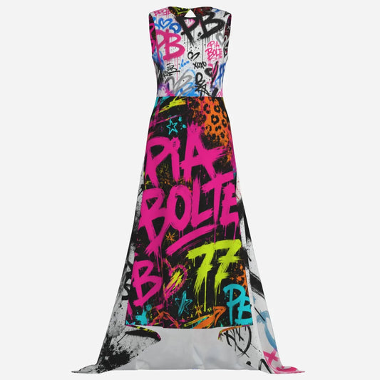 PIA BOLTE® Graffiti Couture Maxi Dress – Urban Art Edition