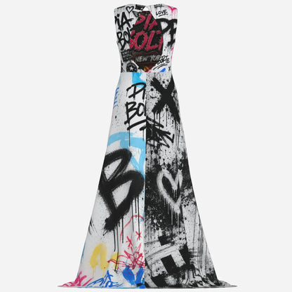 PIA BOLTE® Graffiti Couture Maxi Dress – Urban Art Edition