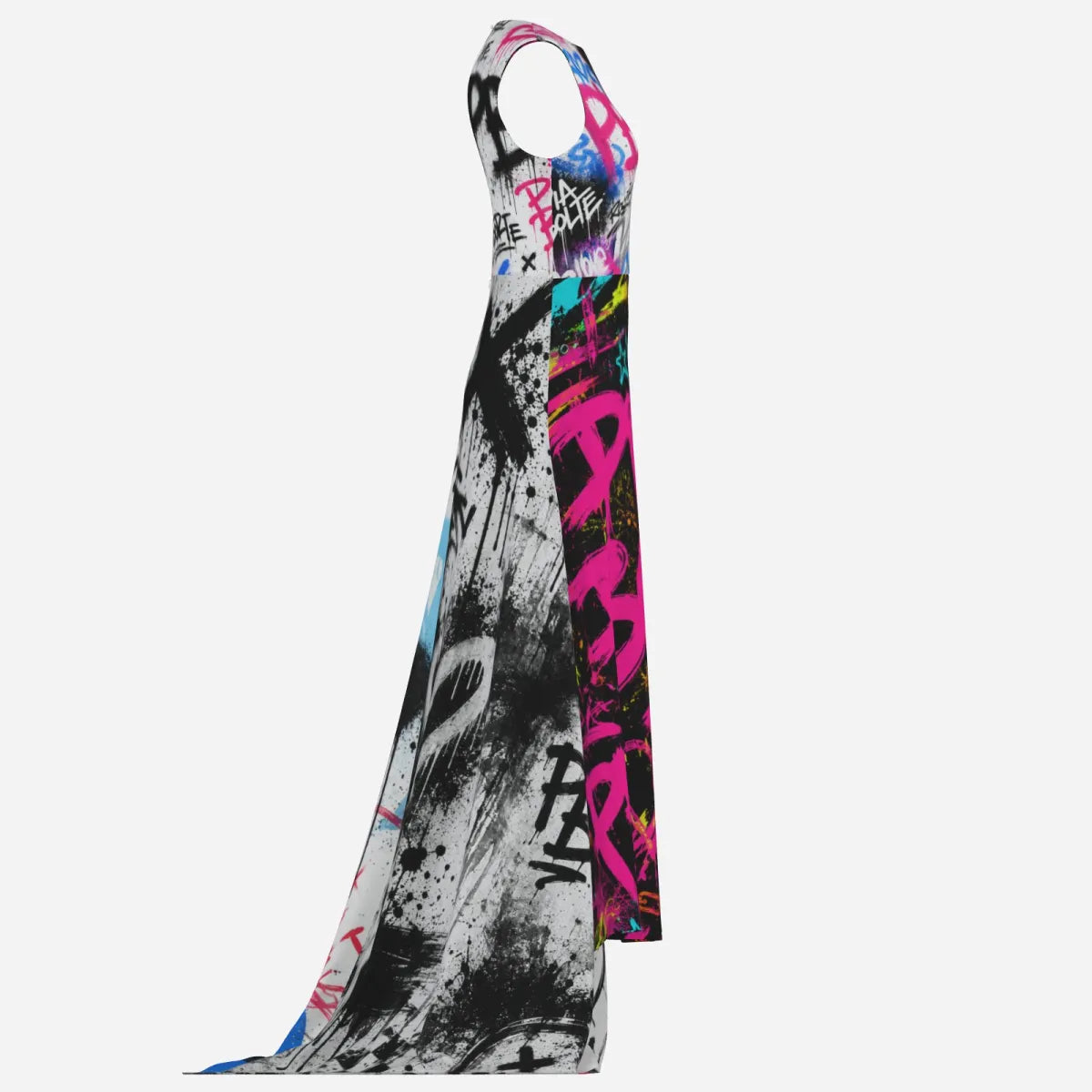 PIA BOLTE® Graffiti Couture Maxi Dress – Urban Art Edition