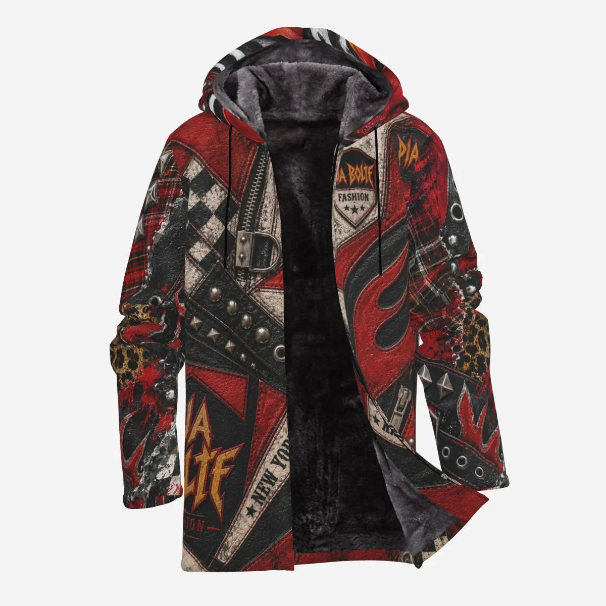 PIA BOLTE® Rebel Sherpa Zip Hoodie Jacket – Rockstar Edition