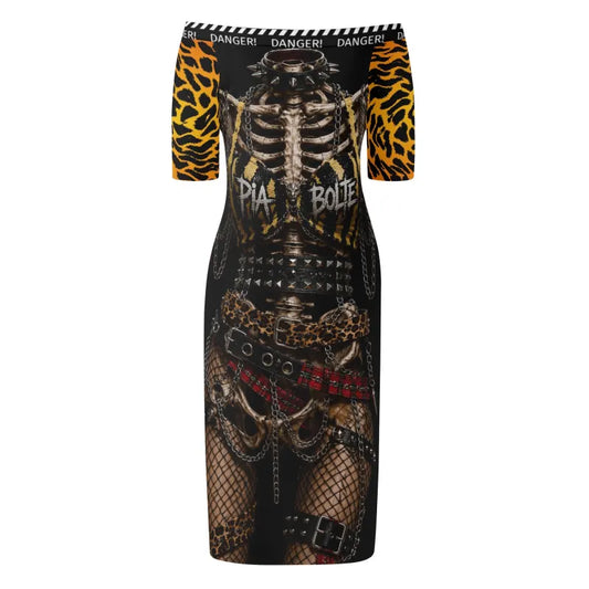 PIA BOLTE® Danger Skeleton Leo Dress