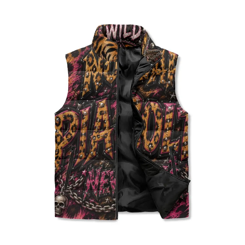 PIA BOLTE® WILD ROCKSTAR EAGLE LEOPARD STATEMENT VEST