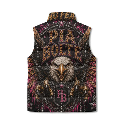 PIA BOLTE® WILD ROCKSTAR EAGLE LEOPARD STATEMENT VEST
